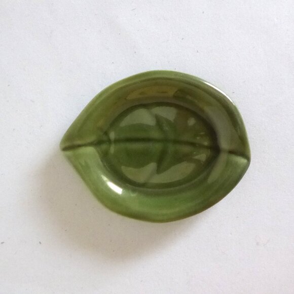 65/45 VINTAGE JAPANESE JAPAN PORCELAIN MINI CANTALOUPE FRUIT TEAPOT & LEAF (NEW) - Picture 9 of 13